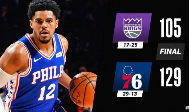 两大巨星缺席无碍76人取胜 里弗斯在费城重新正名